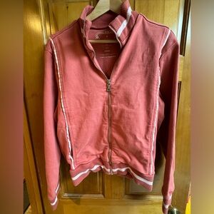 Vintage Style Salmon Pink Track Jacket New Zealand Brand Size Medium